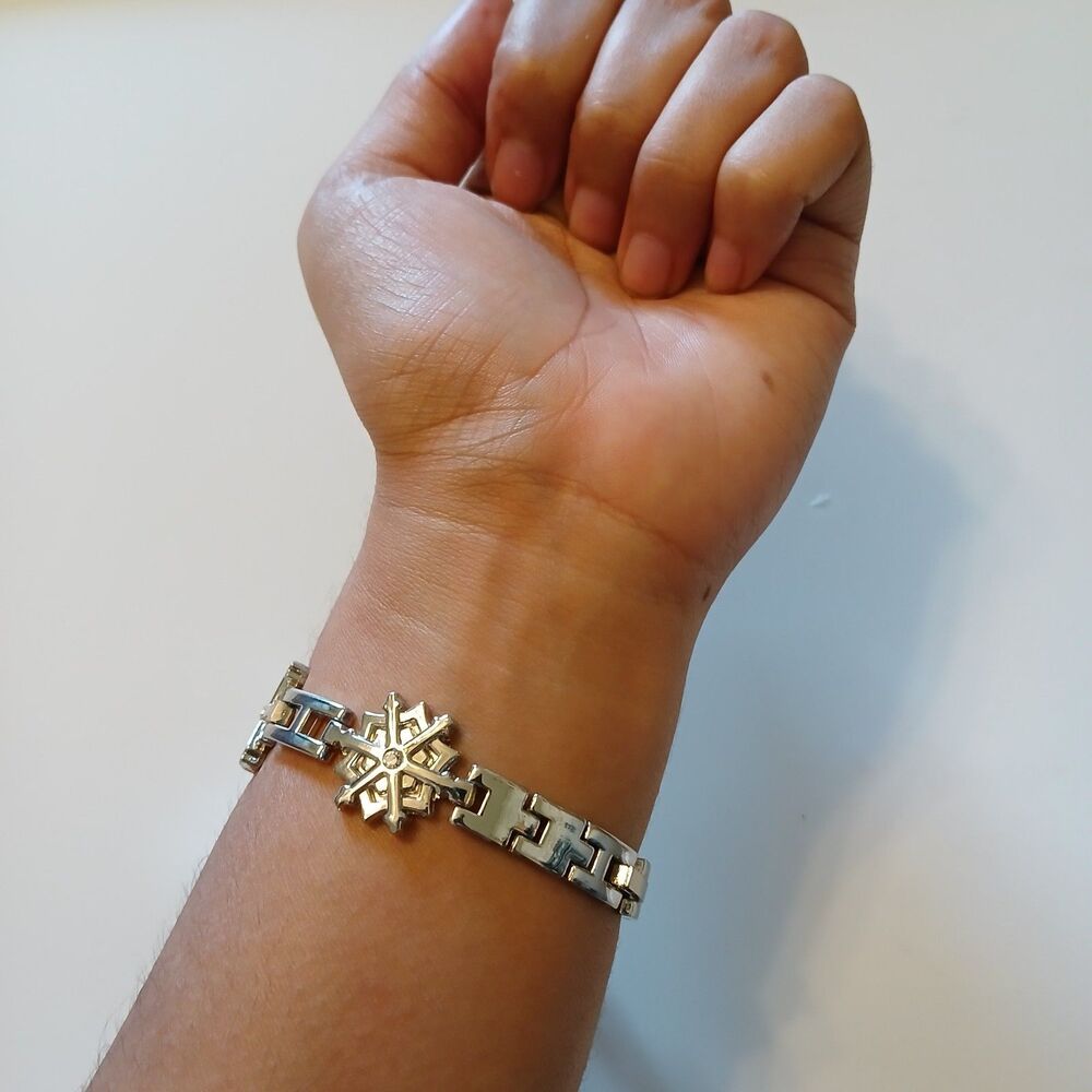 Kim Rogers Women's Silver Tone Winter Snowflake Quartz Movt Watch 11817 - Picture 5 of 13